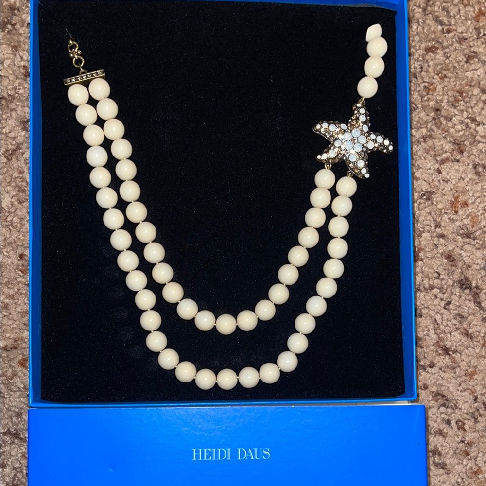 Heidi Daus Cream Beaded Necklace Timeless Elegance